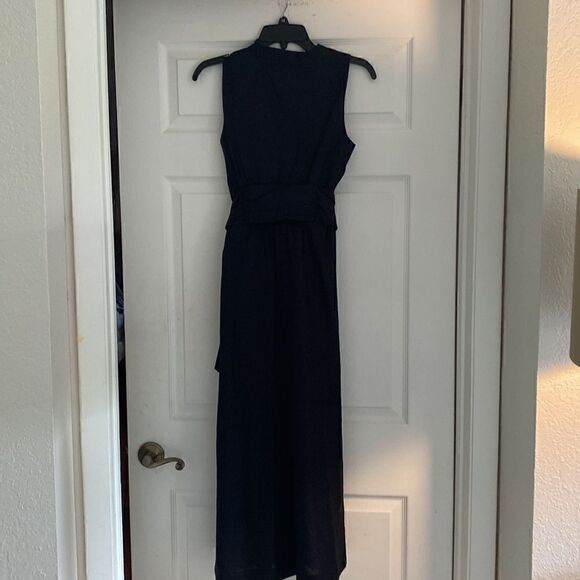 NWT Anne Klein black linen maxi dress size XS - Picture 6 of 6